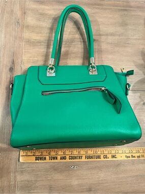 Green Structured Handbag